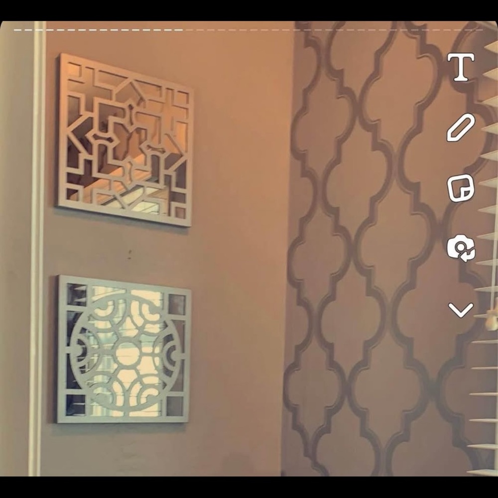 Decorative Gray Metal Trivets - Picture 2 of 2